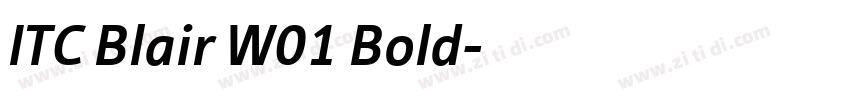 ITC Blair W01 Bold字体转换